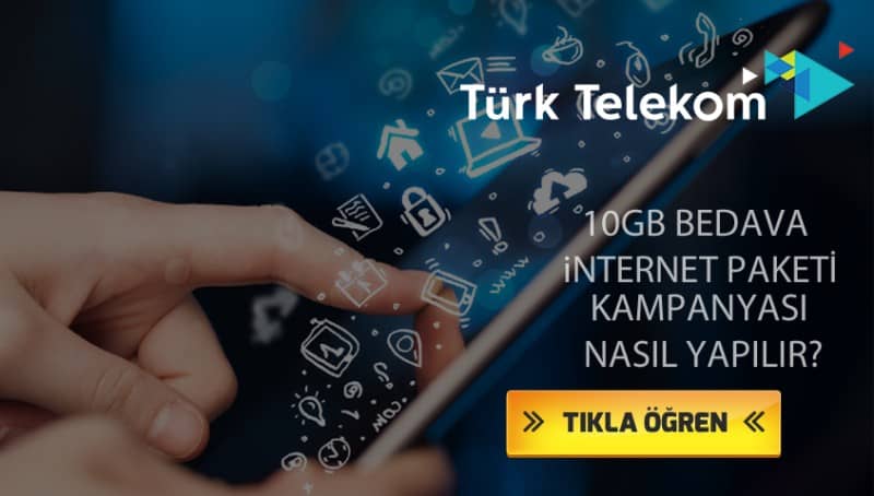 Türk Telekom Gündüz 10GB İnternet Paketi Kampanyası
