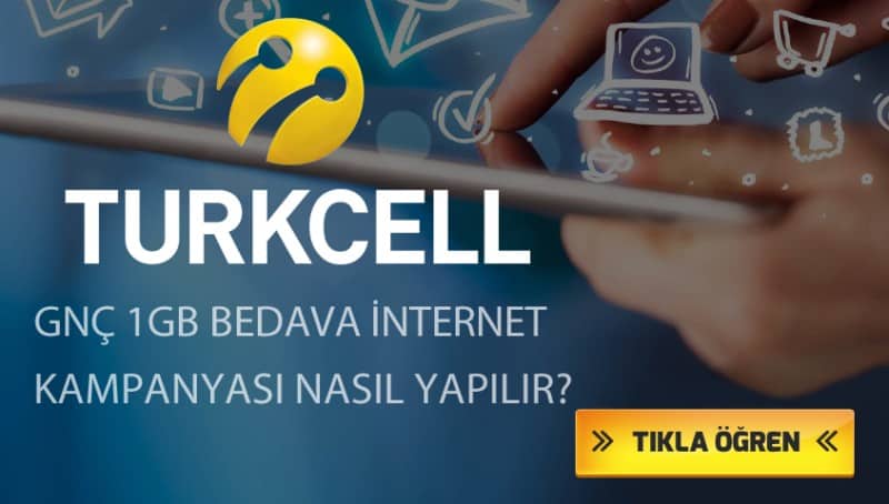 Turkcell Gnç Bedava 1GB İnternet Kampanyası  2021