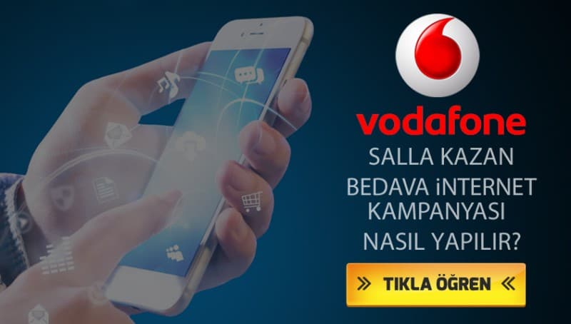 Vodafone Salla Kazan Bedava İnternet Kampanyası 2021