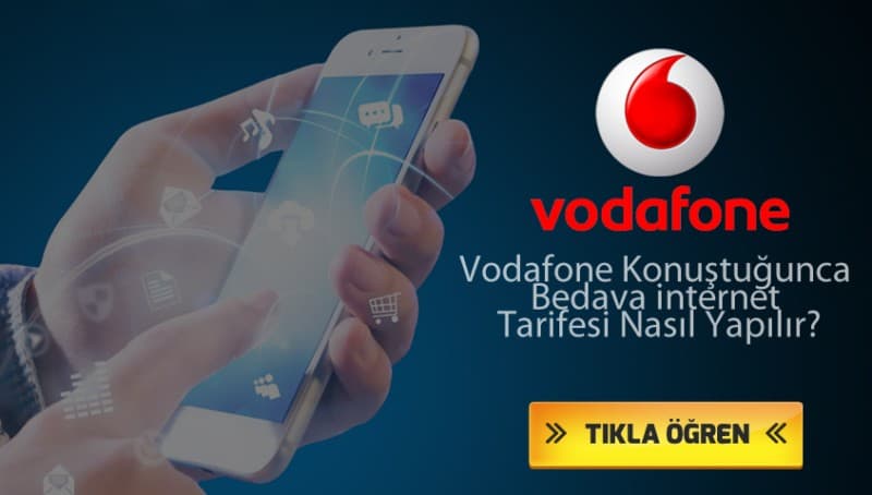 Vodafone Konuştuğunca Bedava internet Tarifesi