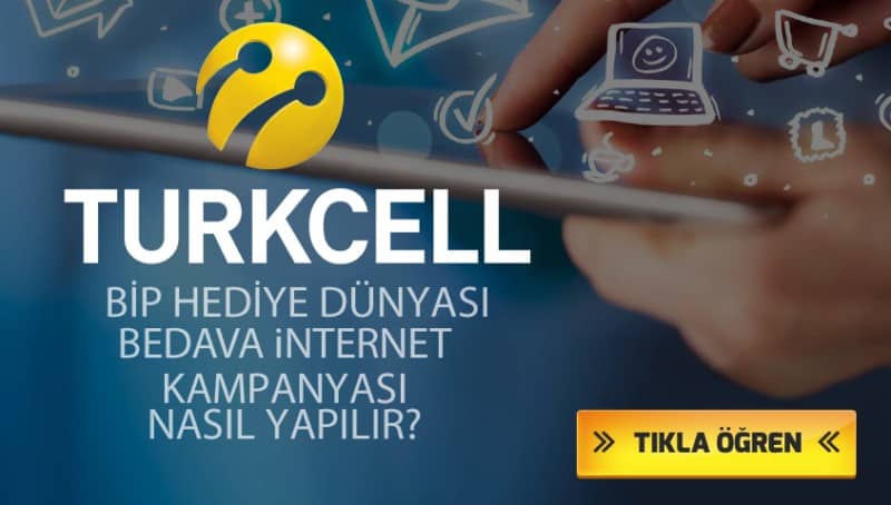 Turkcell BiP Hediye Dünyası Bedava İnternet Kampanyası