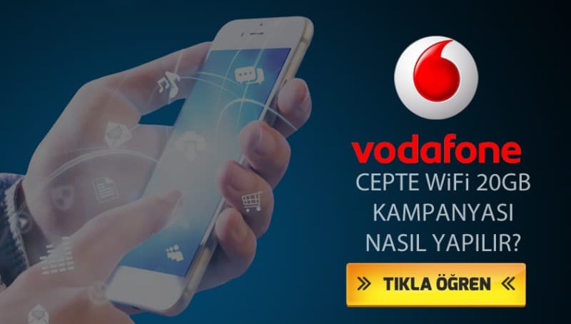 Vodafone Cepte Wifi 20 GB internet Kampanyası 2021