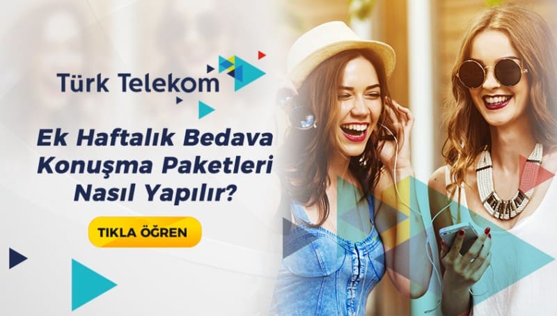 Türk Telekom Ek Haftalık Bedava Konuşma Paketleri