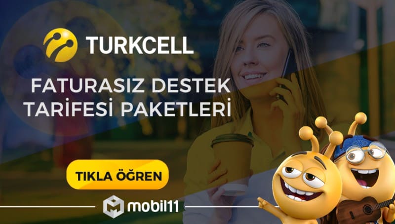 Turkcell Faturasız Destek Tarifesi Paketleri