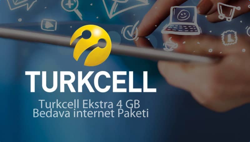 Turkcell Ekstra 4 GB Bedava internet Paketi 2021